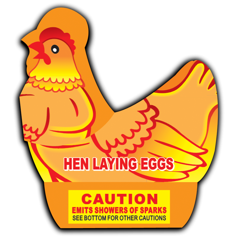 Hen Laying Egg Novelty