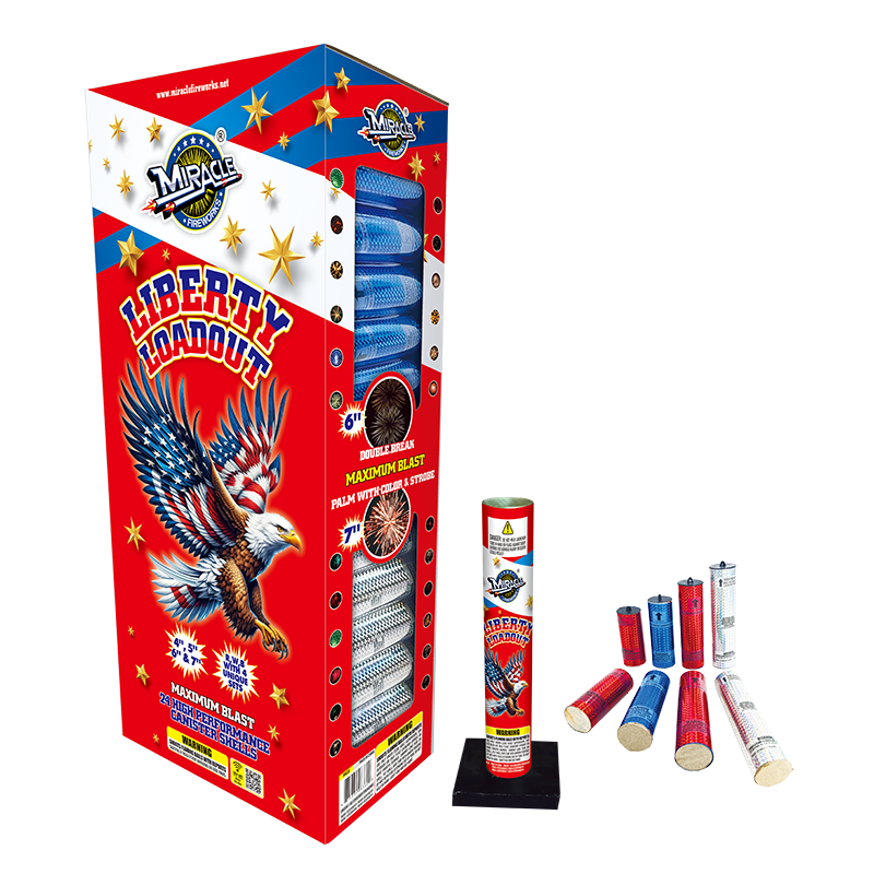 Liberty Loadout Miracle fireworks pack for colorful celebration display